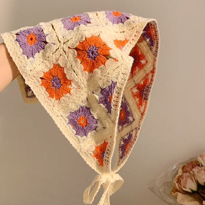(Various Scarf Embroidered Triangle Designs) Head