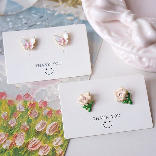 Butterfly Earring / Stud Alloy Floral