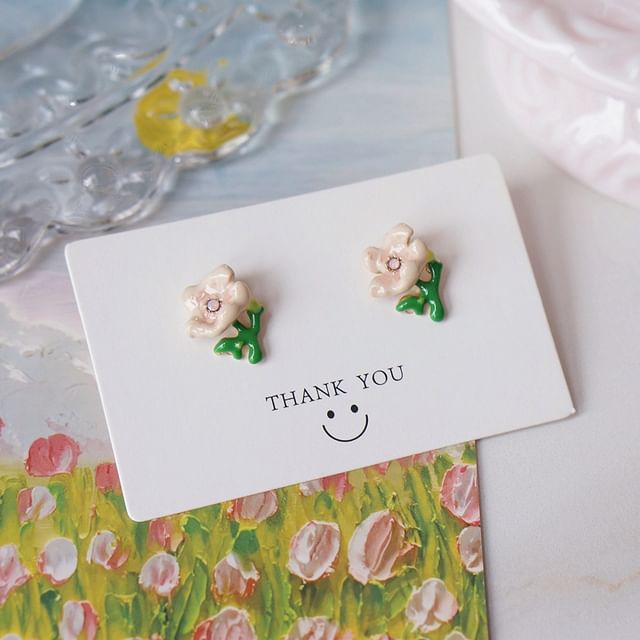 Butterfly Earring / Stud Alloy Floral