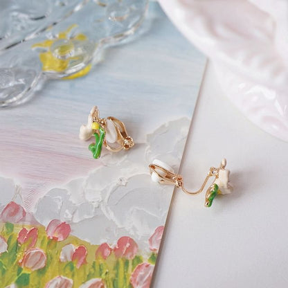 Butterfly Earring / Stud Alloy Floral