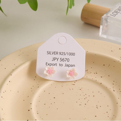 Earring Floral Stud Alloy