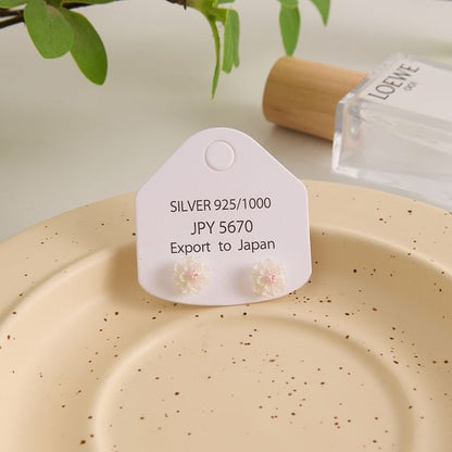 Earring Floral Stud Alloy