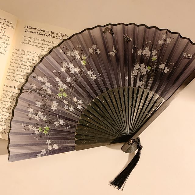 Foldable (Various Print Fan Hand Bamboo Designs)