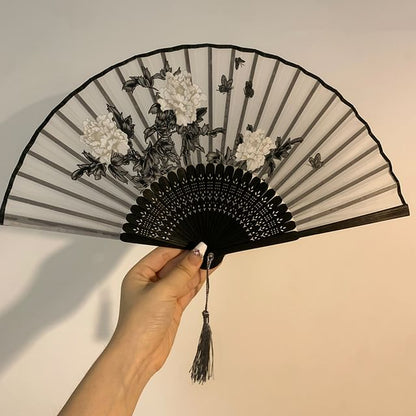 Foldable (Various Print Fan Hand Bamboo Designs)