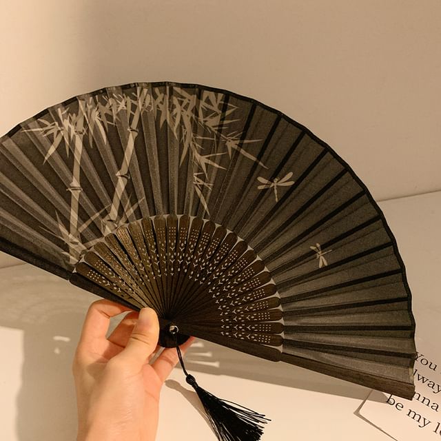 Hand Print Bamboo (Various Foldable Fan Designs)