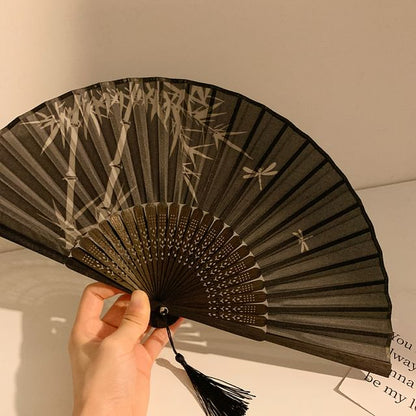 Hand Print Bamboo (Various Foldable Fan Designs)