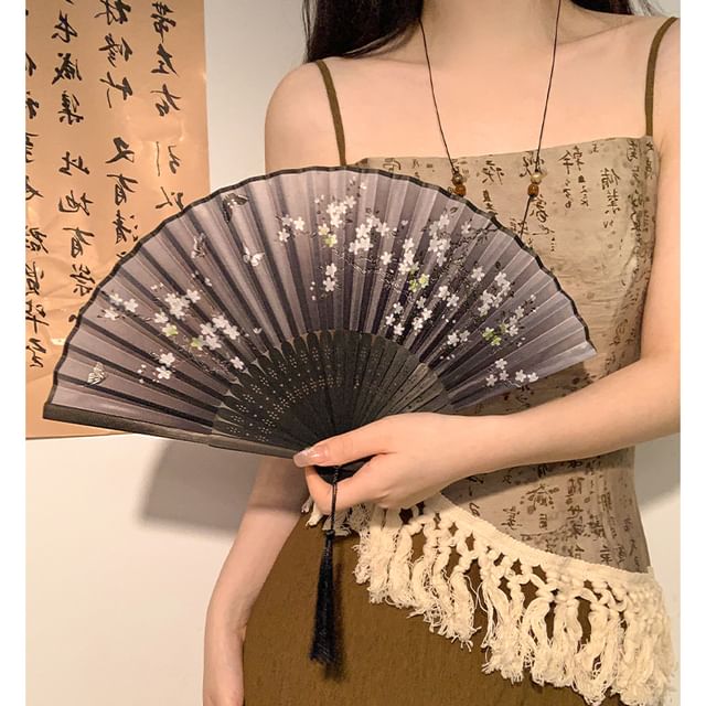 Hand Print Bamboo (Various Foldable Fan Designs)