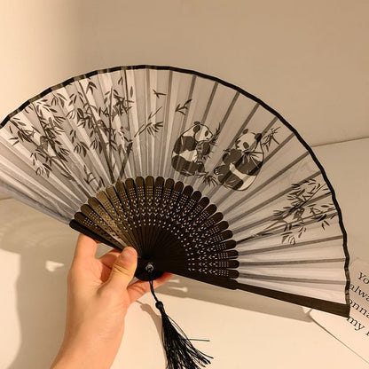 Hand Print Bamboo (Various Foldable Fan Designs)
