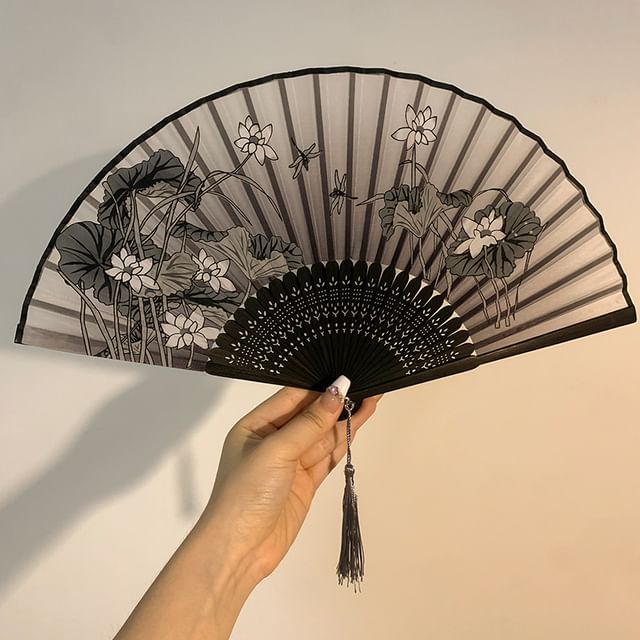 Hand Print Bamboo (Various Foldable Fan Designs)