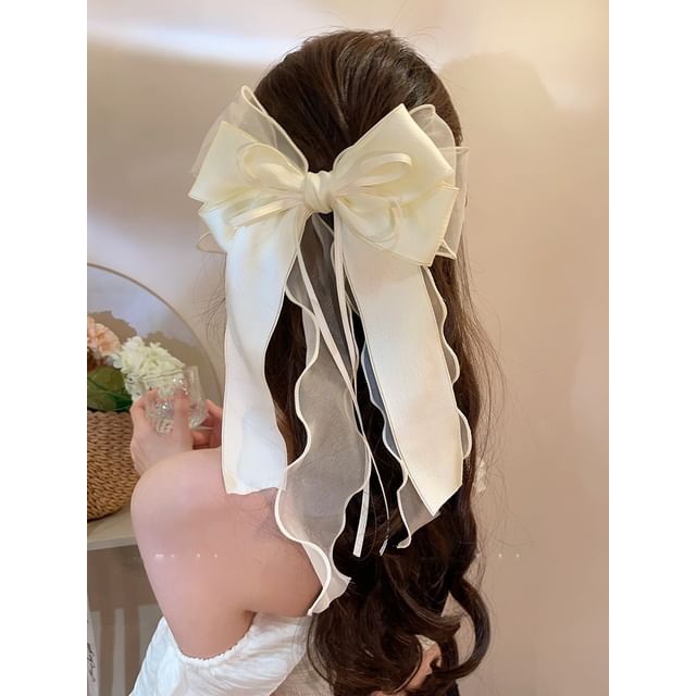 Clip Organza Bow Hair