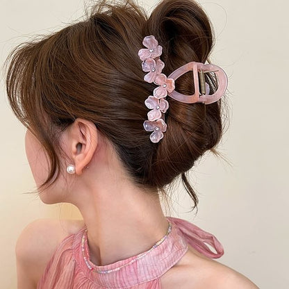 Claw Floral Rhinestone Hair