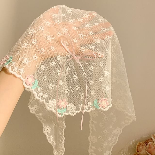 Lace Bow Headkerchief