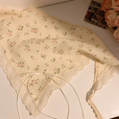 Lace Bandana Designs) / Scrunchie Trim (Various Floral