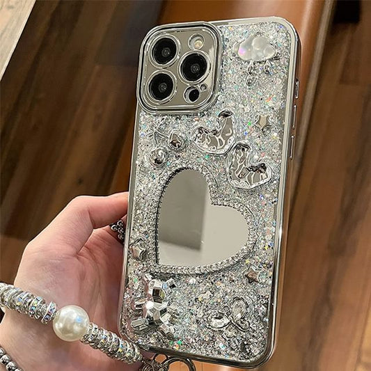 Strap Case Phone Set / Mirrored Heart