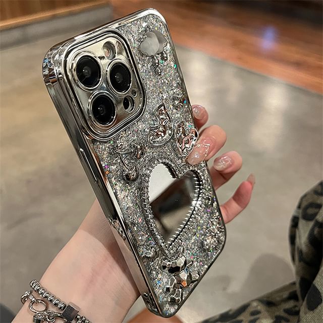 Strap Case Phone Set / Mirrored Heart