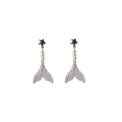 Alloy Designs) Earring (Various Dangle Tail Mermaid