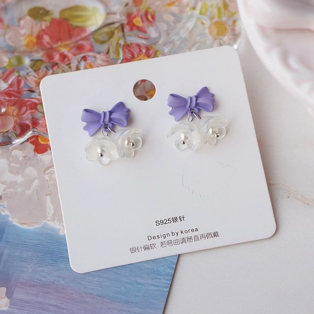 Designs) Alloy Earring (Various Dangle Floral