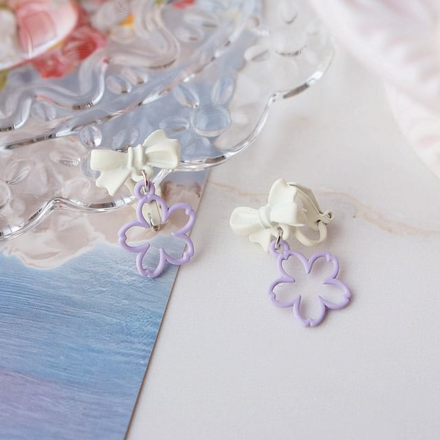 Designs) Alloy Earring (Various Dangle Floral