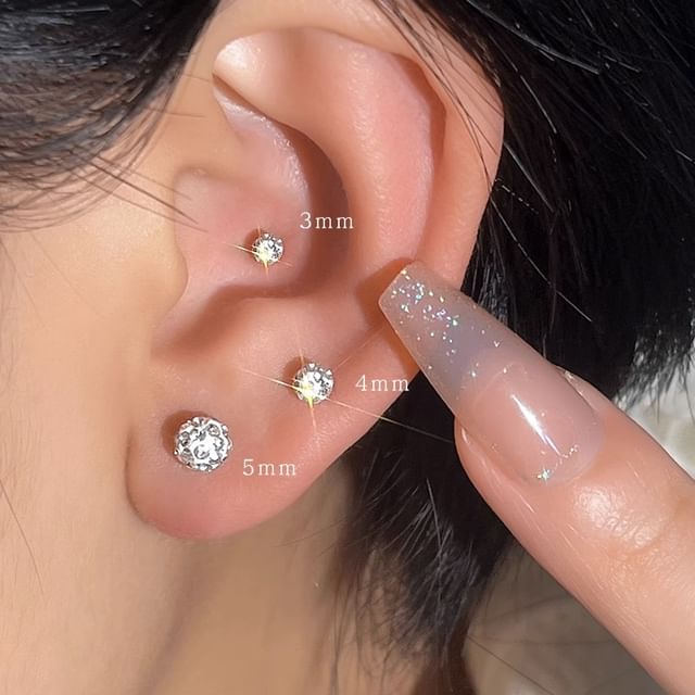 Earring Rhinestone Stud