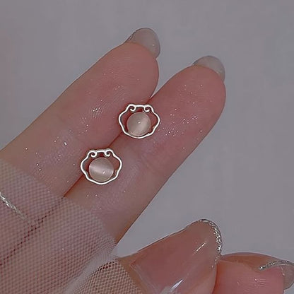 Eye Cat Earring Stud Stone