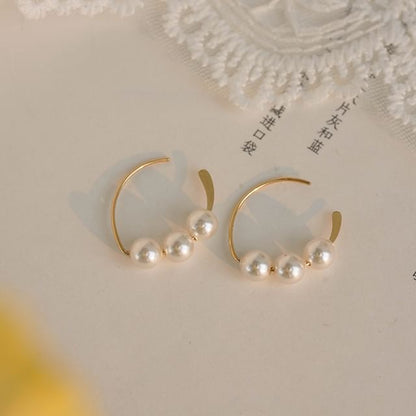 Drop Earring Pearl Faux
