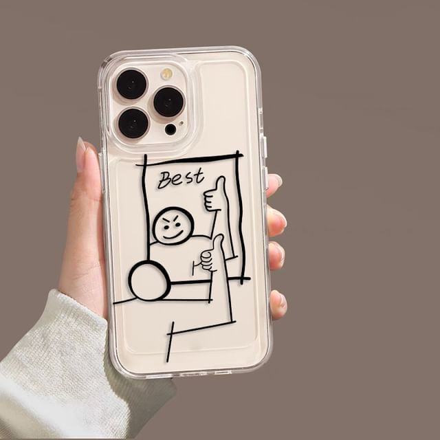 Cartoon Case Mirrored Phone