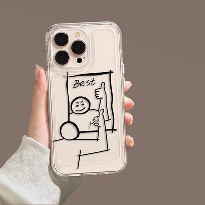 Cartoon Case Mirrored Phone
