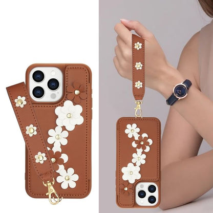 Phone Case Leather Faux Floral