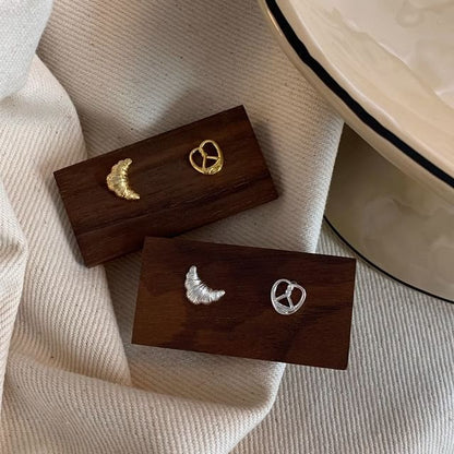 Stud Ear Pastry Metallic