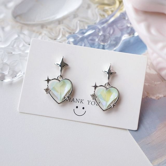 / On Heart Clip Star Earring Drop