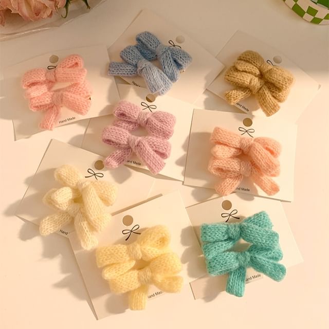 Hair Set Clip Ribbon