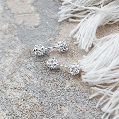 Ball Stud Earring Rhinestone