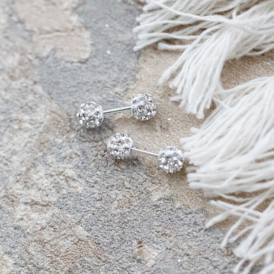 Ball Stud Earring Rhinestone