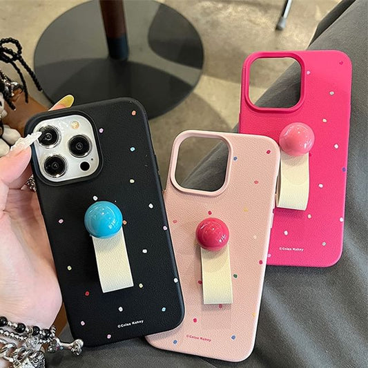 Case Phone Strap Dotted Finger