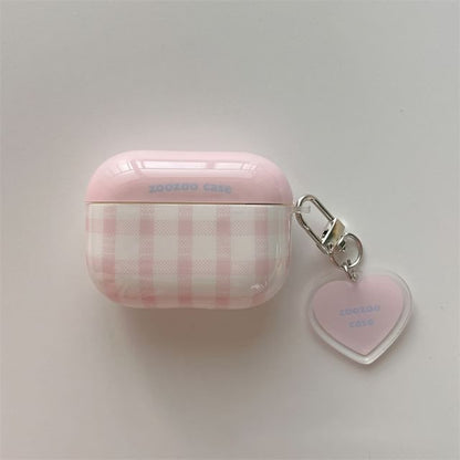 Earphone Pro / (Various AirPods Skin Case Charm Plaid Designs)
