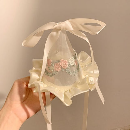 Hat Party Embroidered Ruffle