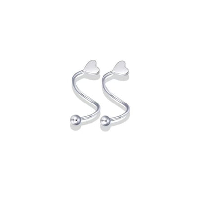 Star Heart Alloy Jacket / Bead Ear