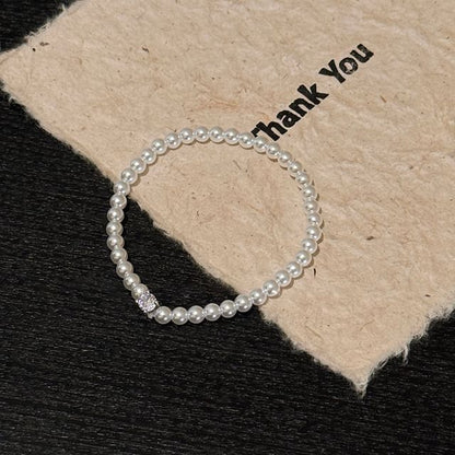 Bracelet Alloy Faux Pearl Rhinestone