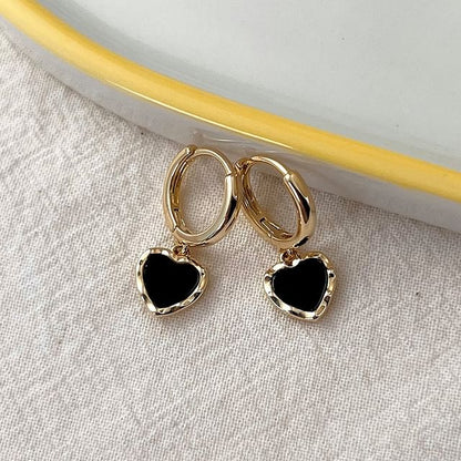 Alloy Drop Earring Heart