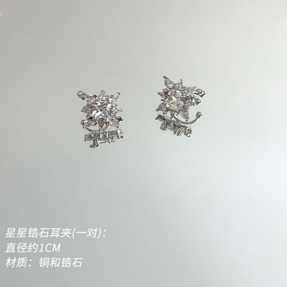 Rhinestone (Various Ear Designs) Cuff Alloy