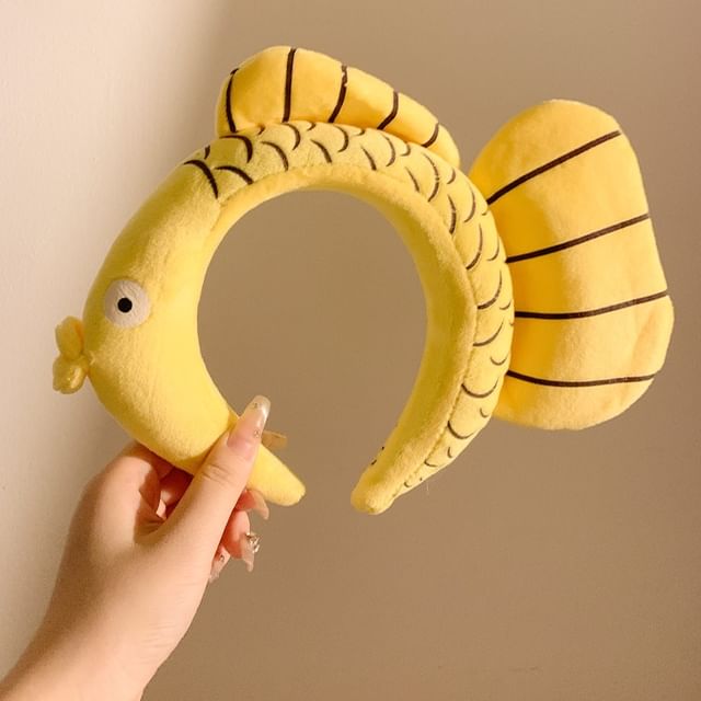 Chenille Fish Face Wash Headband
