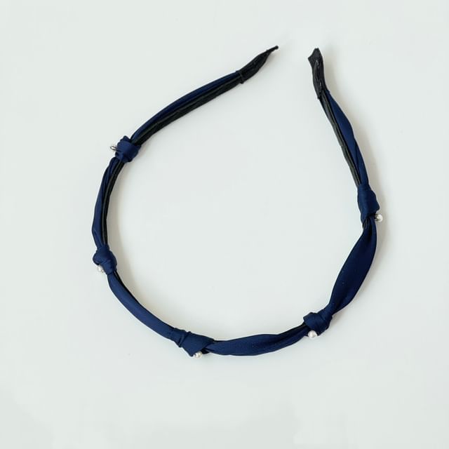 Faux Knot Pearl Headband
