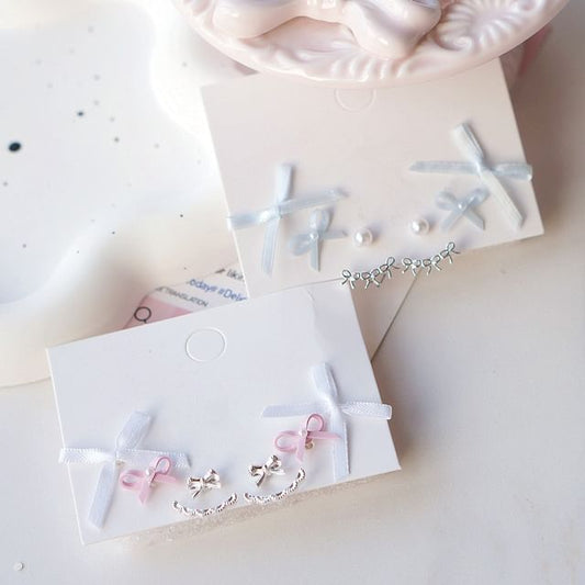 Pairs: Bow Earring of 3 Set