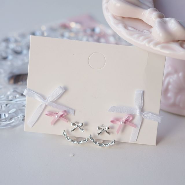 Pairs: Bow Earring of 3 Set