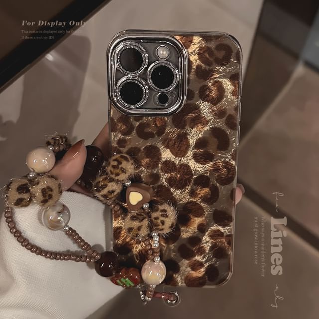 Strap Case Phone Print Leopard / Set