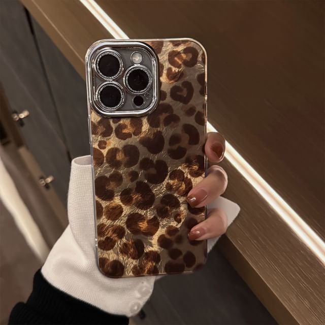 Strap Case Phone Print Leopard / Set