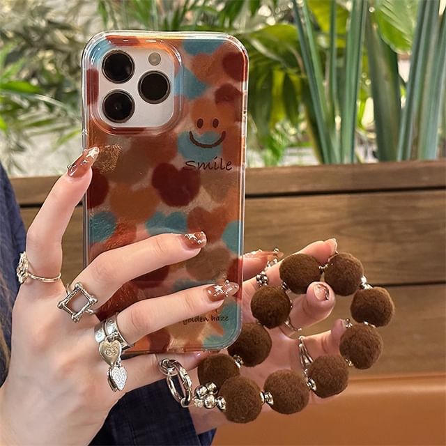 Pom Smiley Strap Case / Phone Set