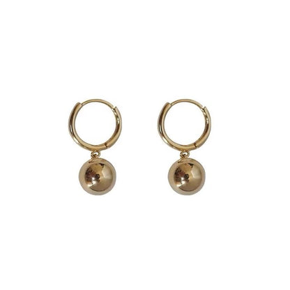 925 Huggie Sterling Silver Ball Drop Earring