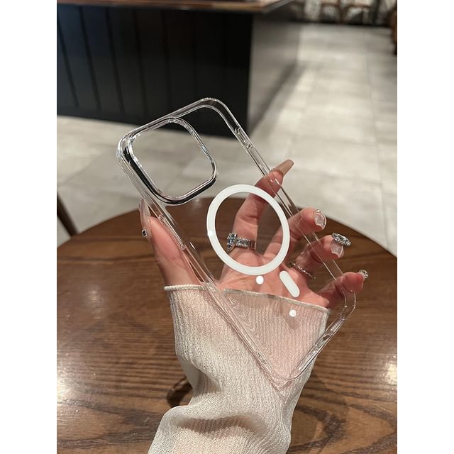 Case MagSafe) with Transparent Magnetic Phone (Compatible