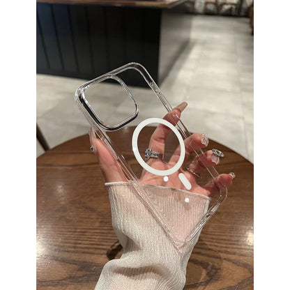 Case MagSafe) with Transparent Magnetic Phone (Compatible